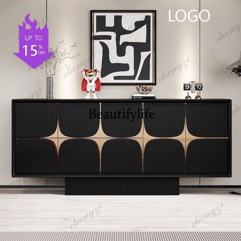 Decor Lighting & Decor Fires Photos - D1089 Italienischer leichter Luxus-Türschrank, moderner minimalistischer