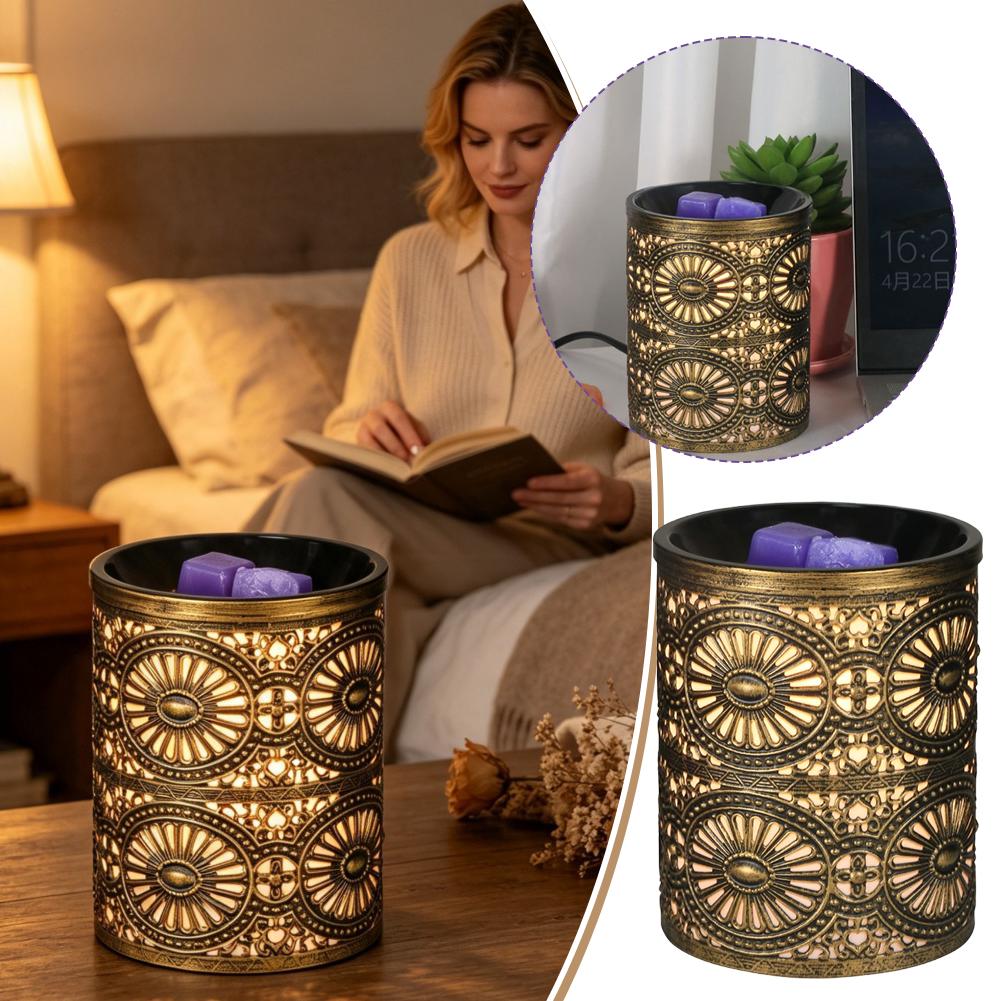Decor Lighting & Decor Fires Photos - Neues Duft-Nachtlicht, goldener geometrischer Eisen-Kerzenhalter, kreativer