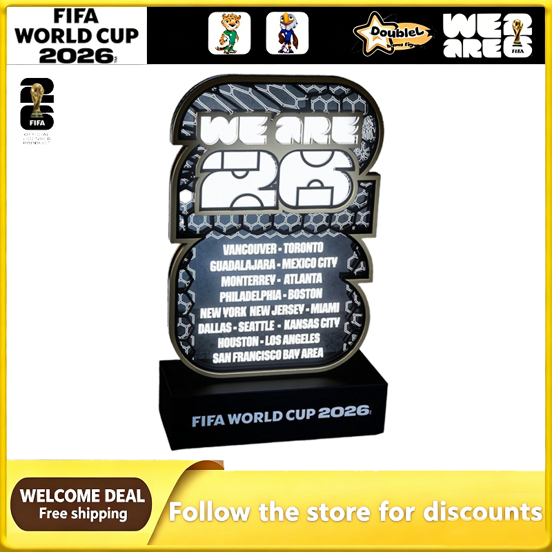 Lighting World Decor - FIFA-Weltmeisterschafts-Stadt 3D LED-Nachtlicht USB-Tischlampe Schlafzimmer Heimdekoration
