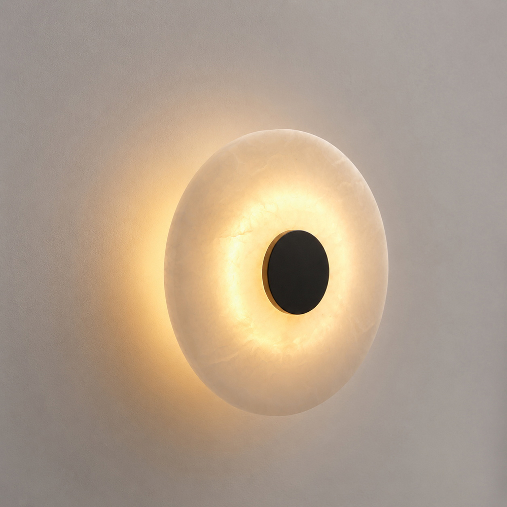 Decor Lighting Cy - Wandleuchte im Marmor-Look für Wohnzimmer, Hintergrundbeleuchtung