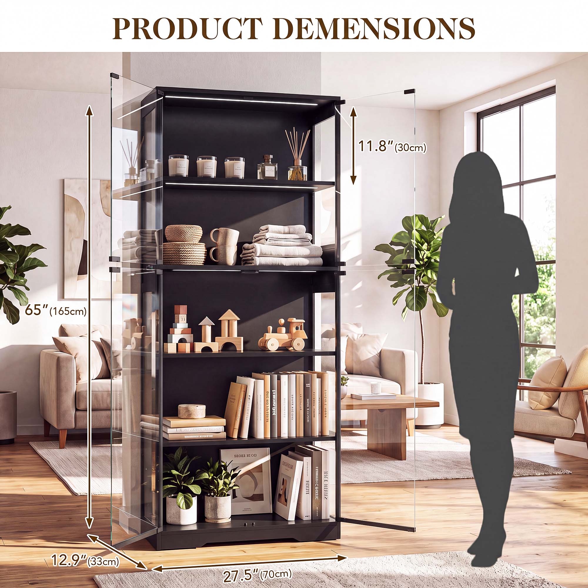 TCGBKAF 5-stufiger Vitrinensch – Lighting & Home Decor Studio Photos Bewertung und Preis