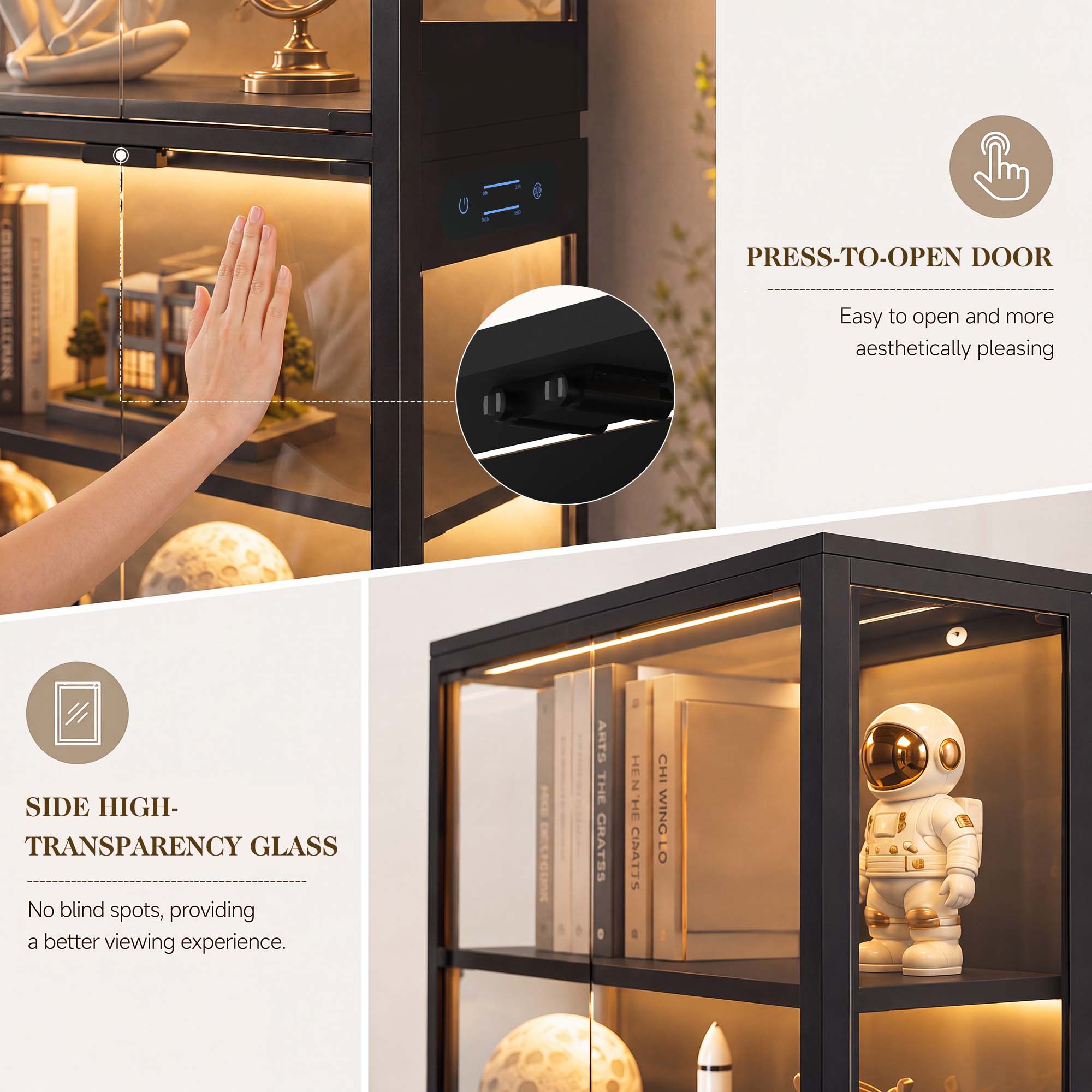 TCGBKAF 5-stufiger Vitrinensch – Lighting & Home Decor Studio Photos Bewertung und Preis