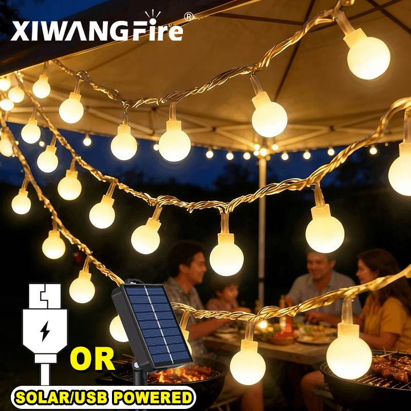 3-10M Solar-/USB-/Batterie-Lic – String Light Outdoor Bewertung und Preis