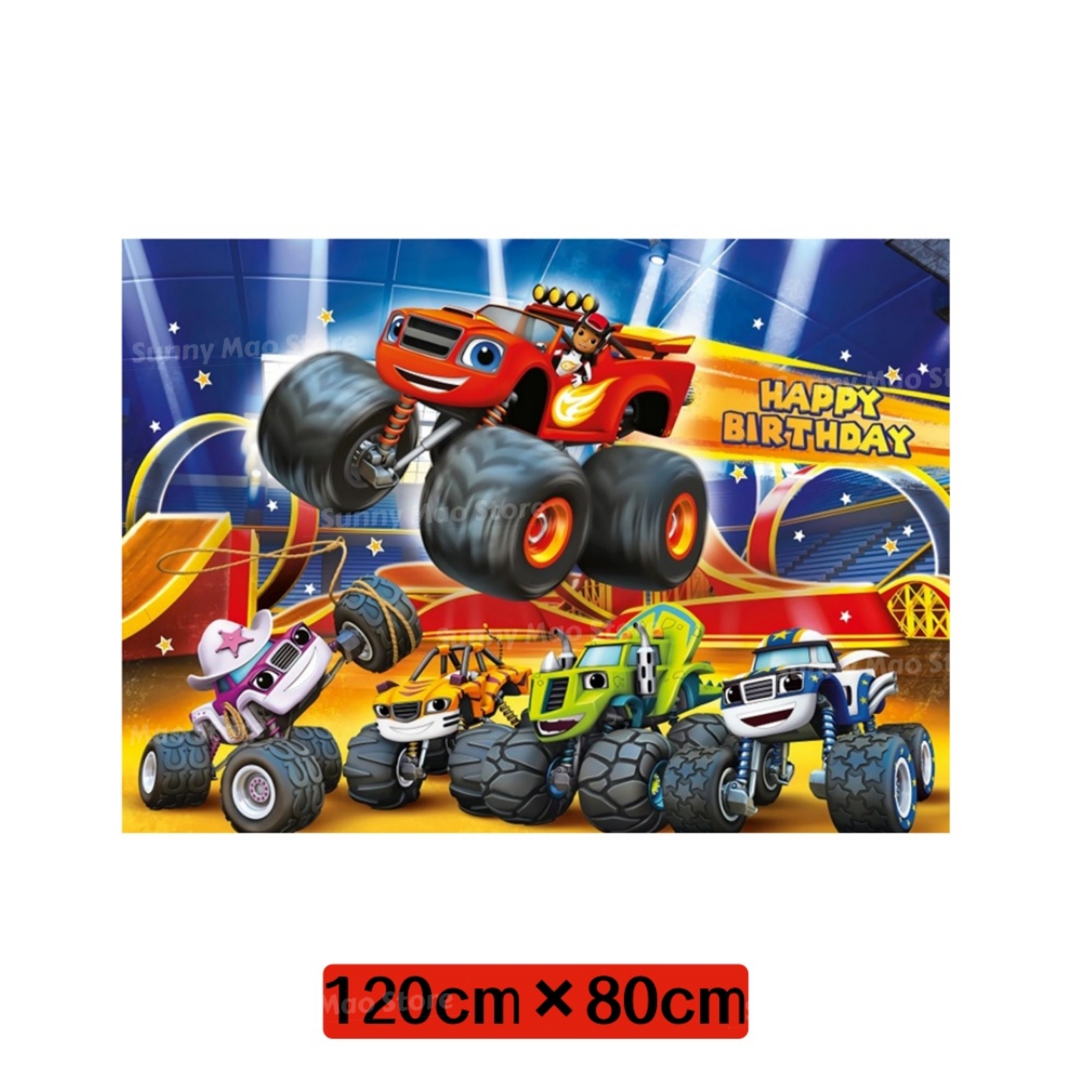 Blaze Monster Geburtstagsparty – Lighting Mcqueen Birthday Decor Bewertung und Preis