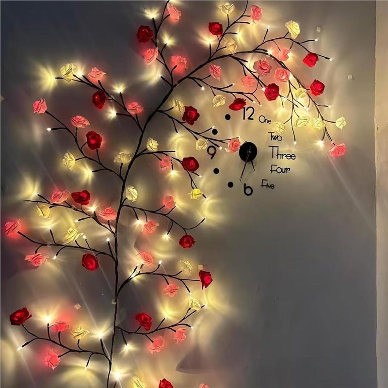 USB DIY Ahorn-Rosen-Weiden-Ran – Wall Decor Lighting Bewertung und Preis