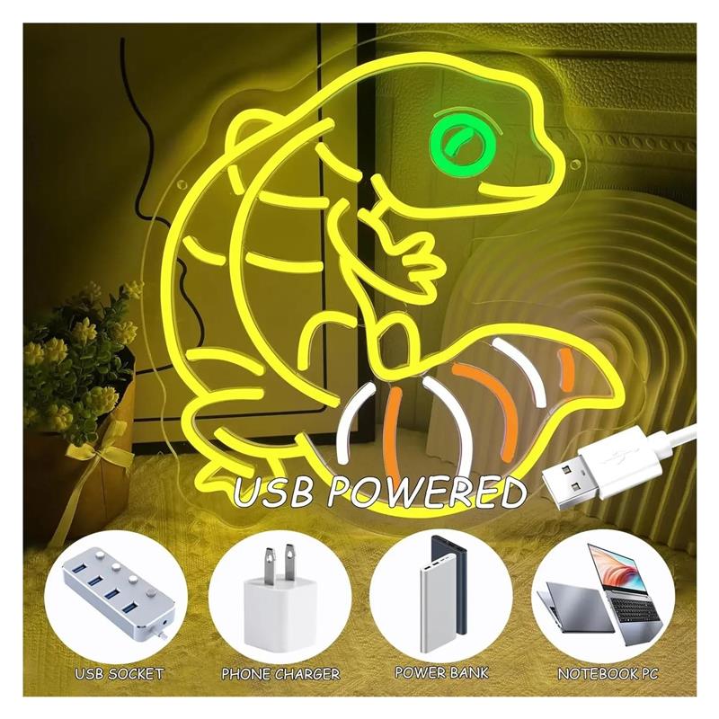 Neonschild in Gecko-Form, Anim – Gecko Lighting & Decor Bewertung und Preis