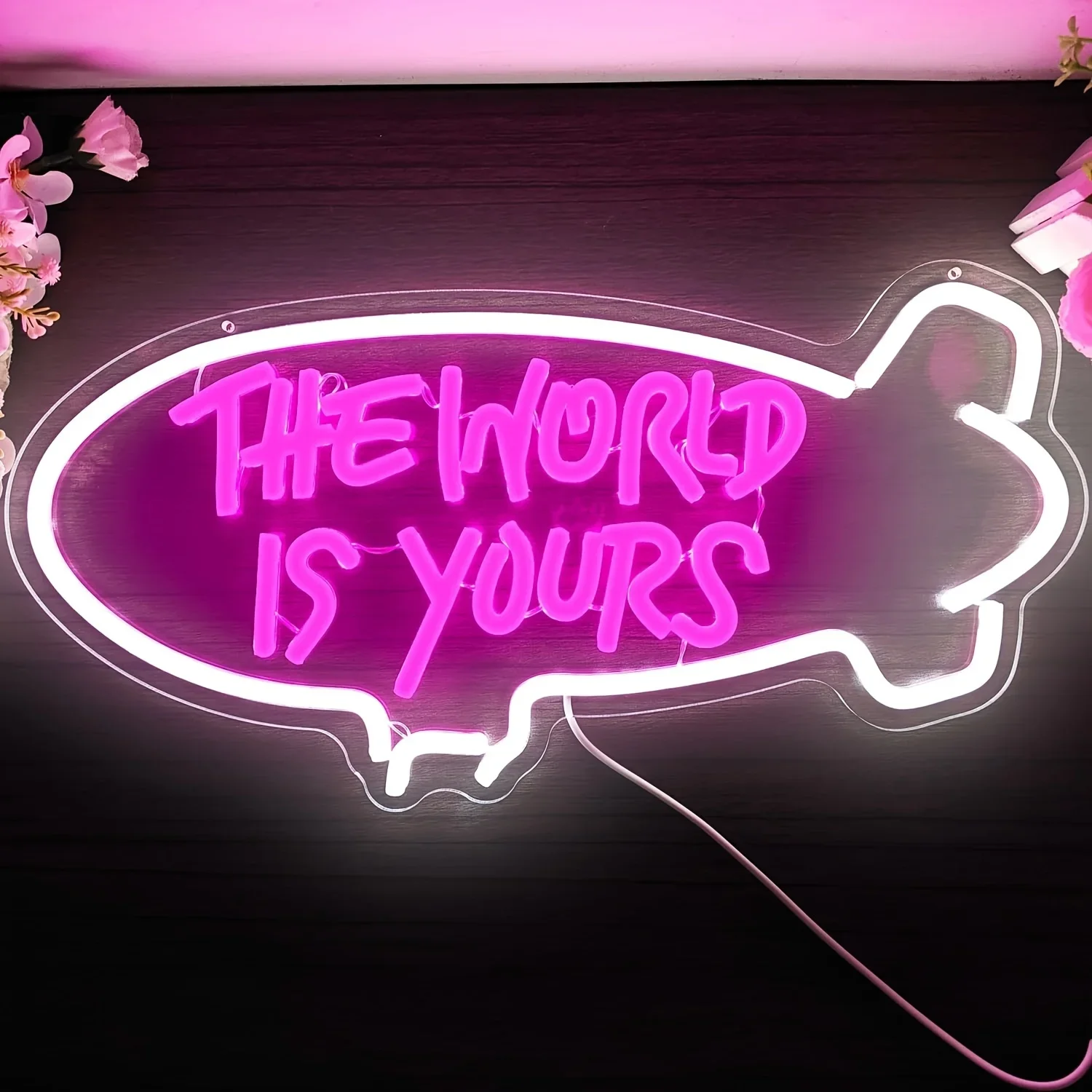 The World Is Yours Blimp Neon- – Lighting World Decor Bewertung und Preis