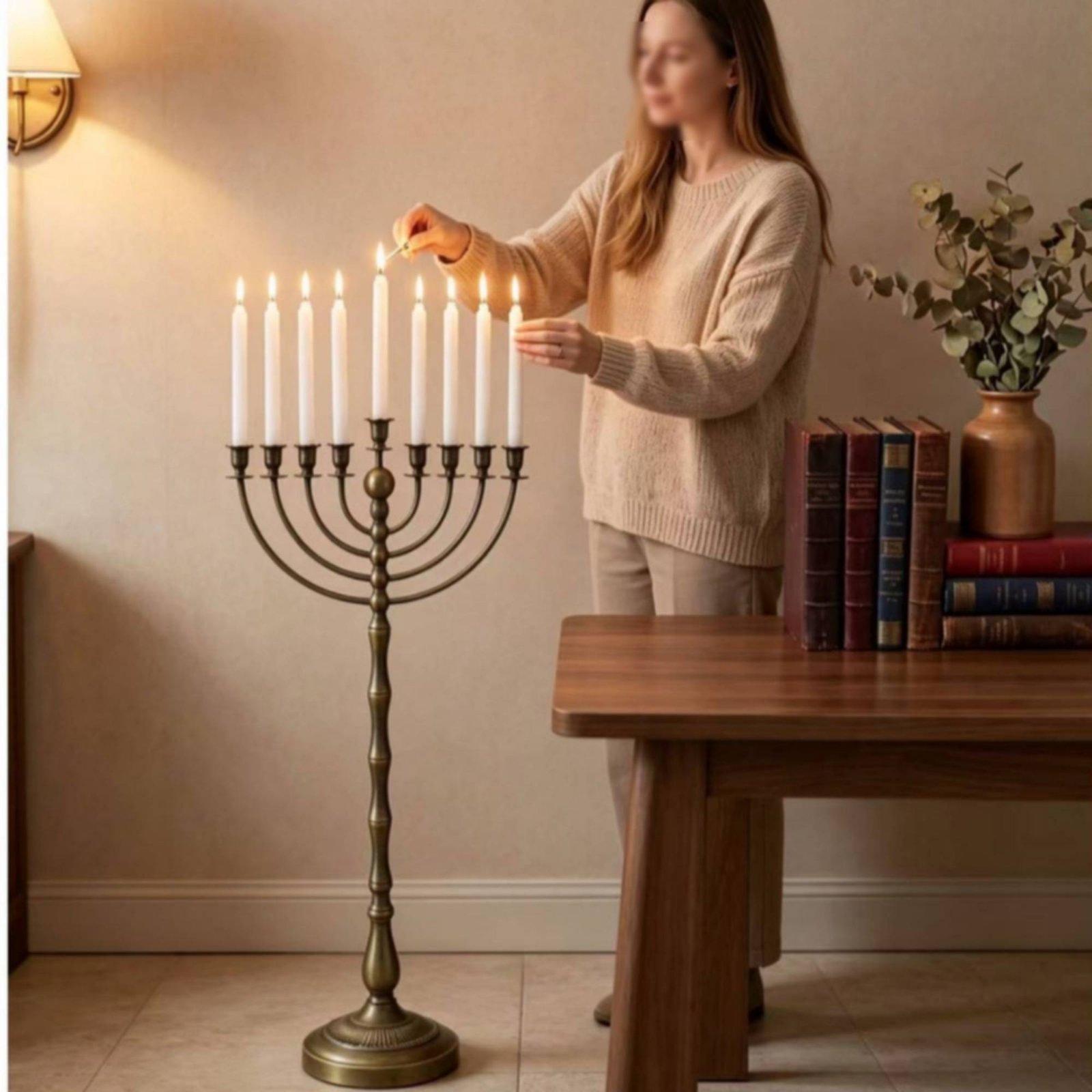 Antiker Bronze-Menora-Ständer  – Elegant Decor & Lighting Llc Bewertung und Preis