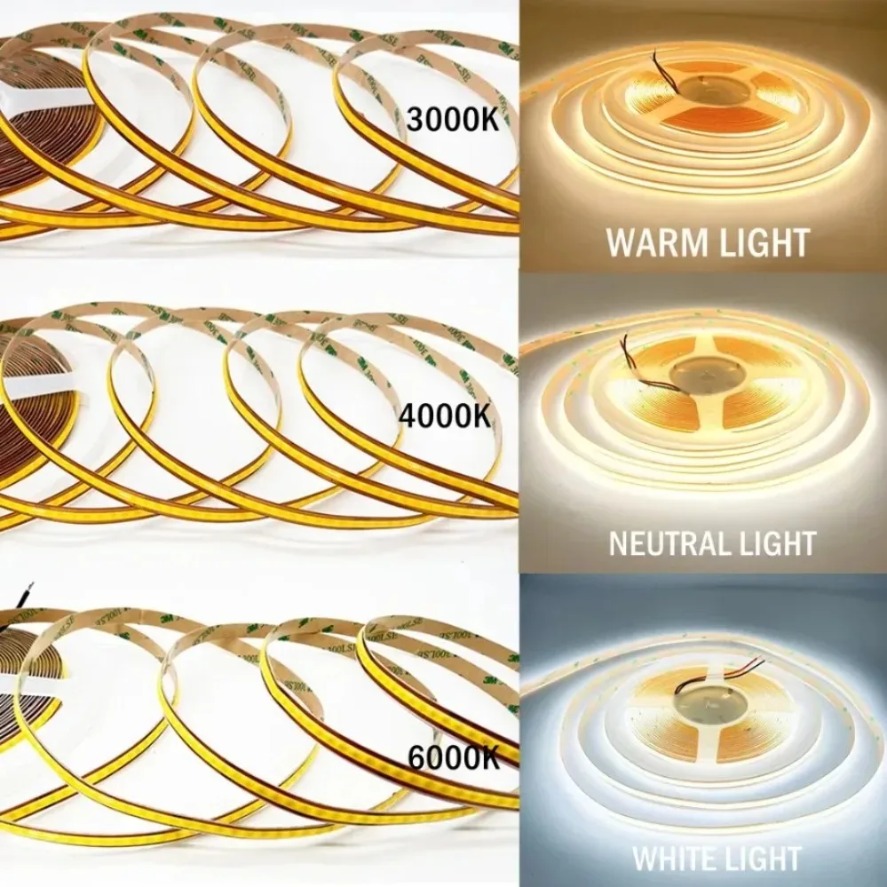 0,5-10M Hochdichte 8MM COB LED – Decor Lighting Hours Bewertung und Preis