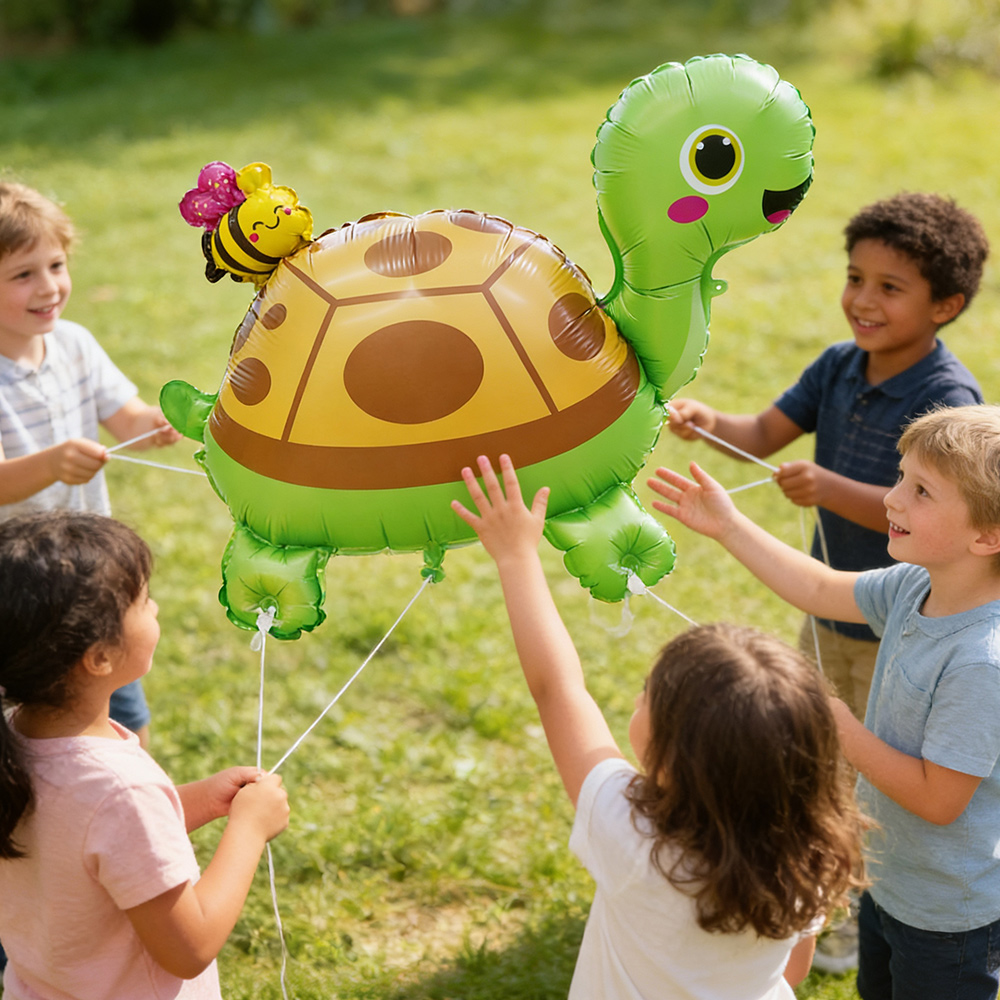 4D Cartoon Meeresschildkröten- – Lighting Mcqueen Birthday Decor Bewertung und Preis