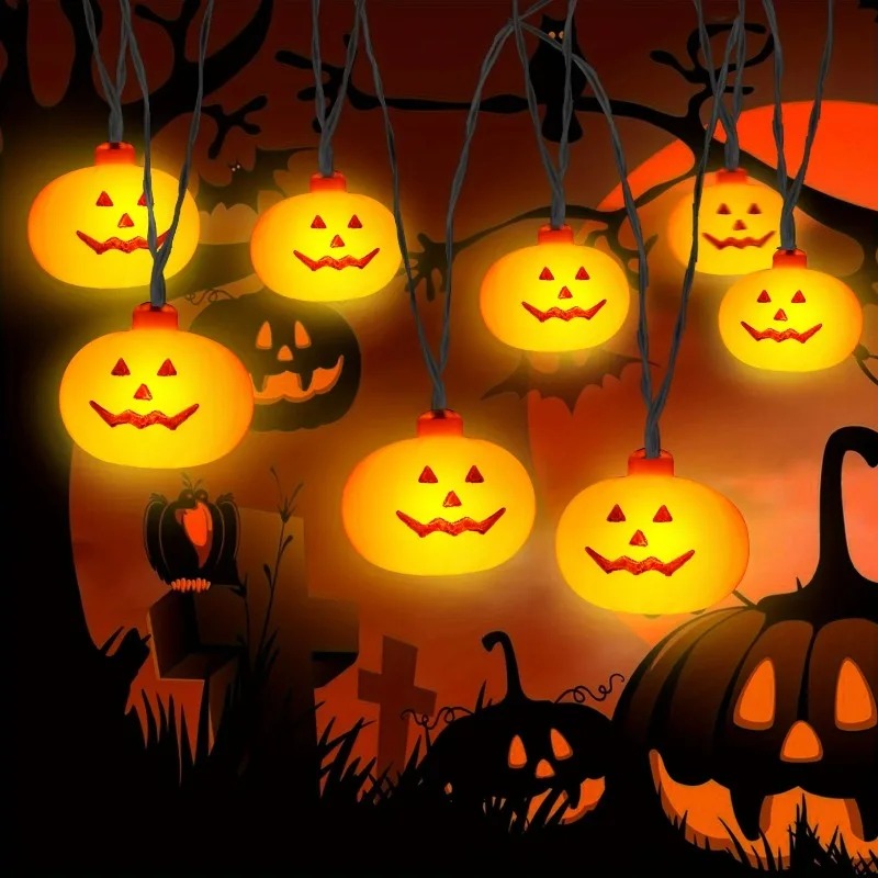Kürbis-Halloween-Lichterkette  – String Light Outdoor Bewertung und Preis