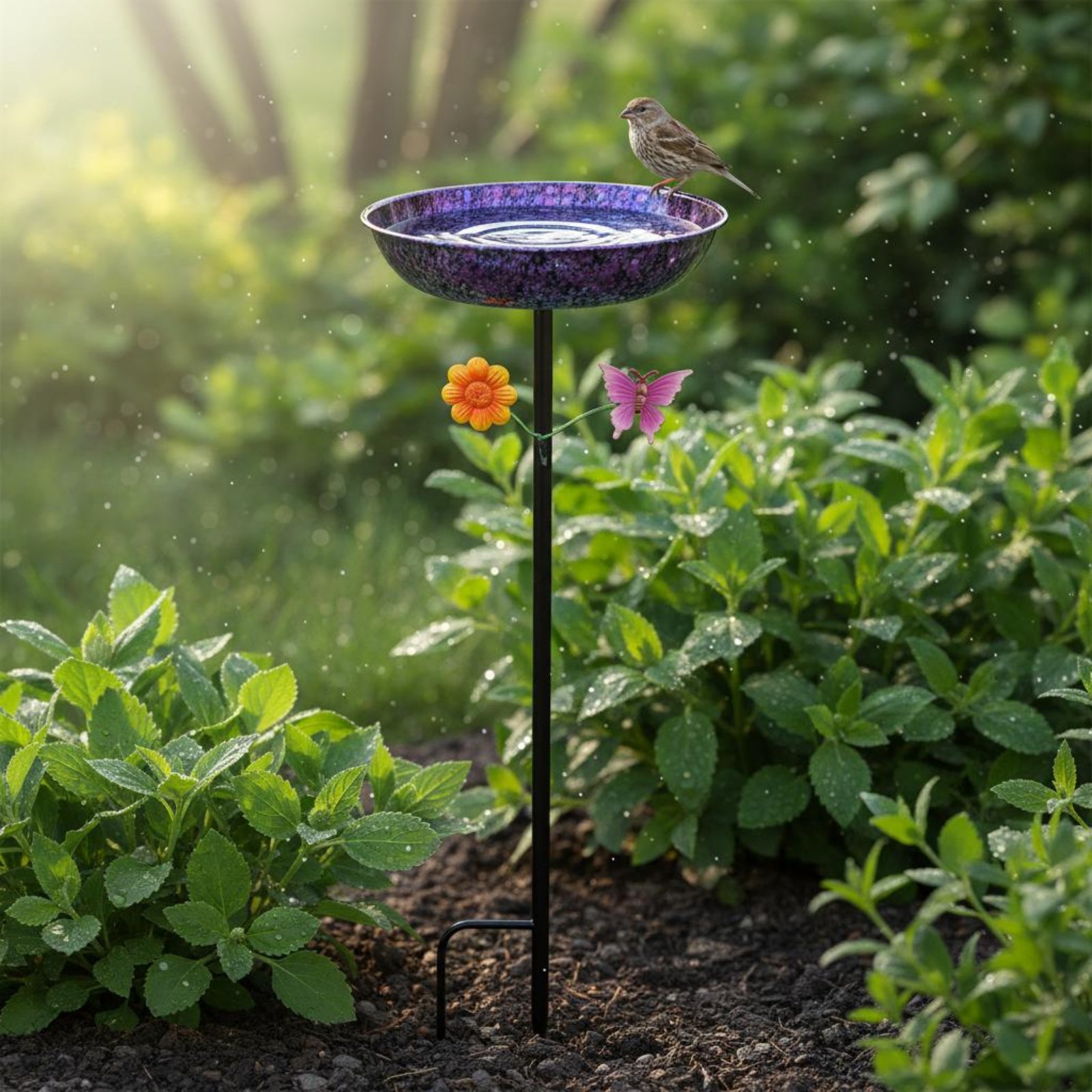 Metall-Vogelbad Langlebiges Ru – Elegant Decor & Lighting Llc Bewertung und Preis