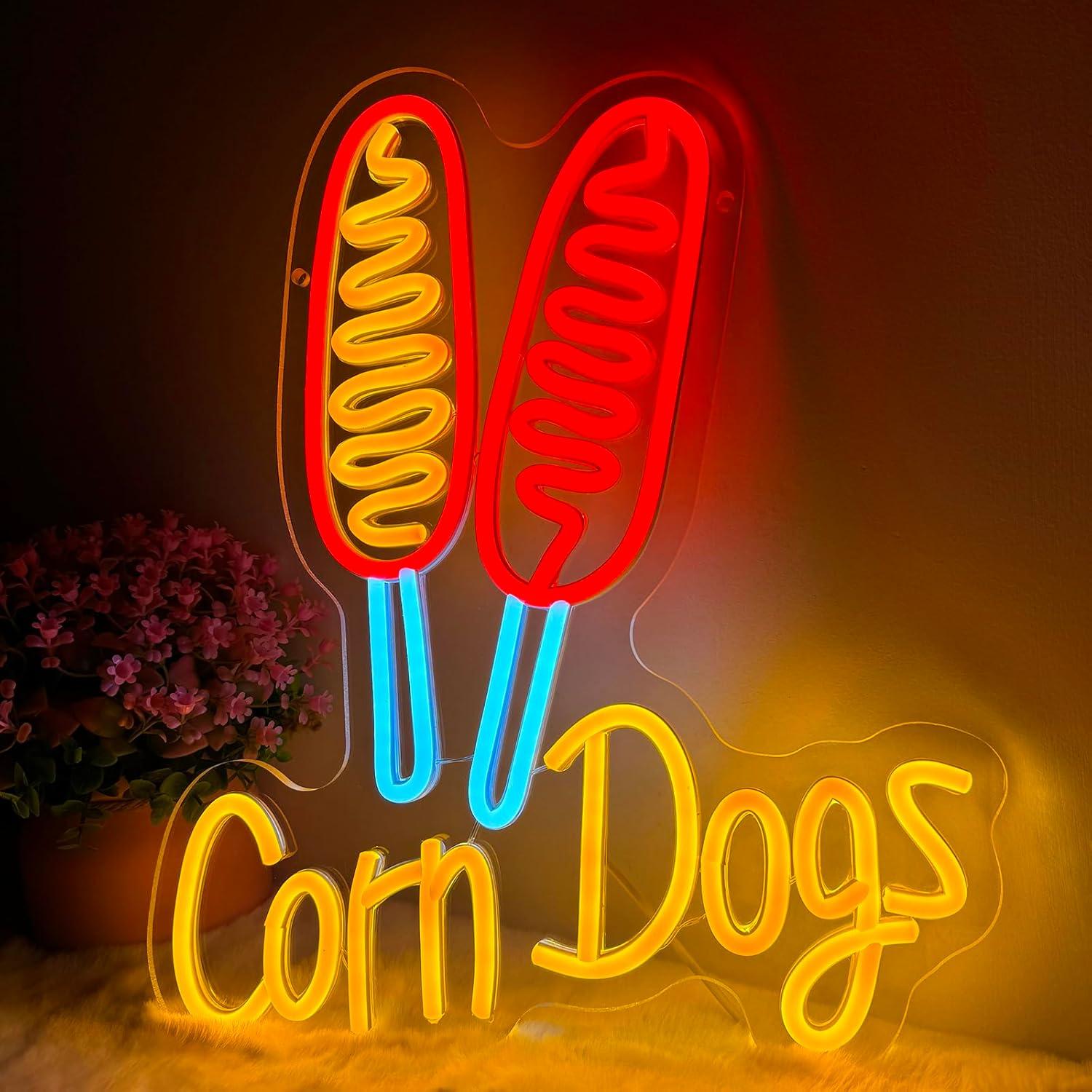 Corn Dog Neon-Schild Snack USB – Wall Decor Lighting Bewertung und Preis